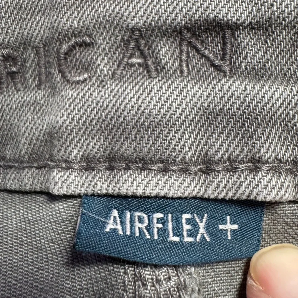 American Eagle Jeans 28x30 ‎ Slim Straight Gray Jeans Airflex+  Faded Denim